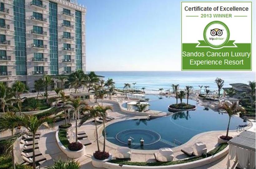 Sandos TripAdvisor Certificates of Excellence