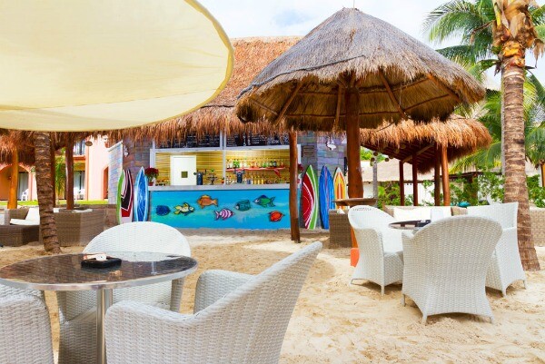 Beach restaurant Riviera Maya resort