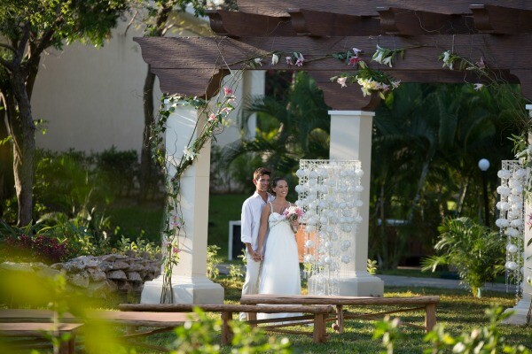 jardín de bodas en Playa del Carmen