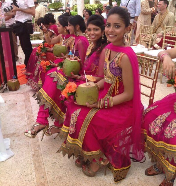 Hindu beach wedding Cancun