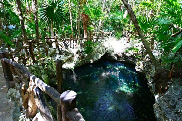 Cenote en la Riviera Maya