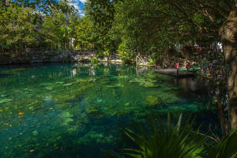 Sandos Caracol Riviera Maya resort cenote