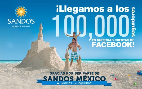 Sandos Mexico resort todo incluido Facebook