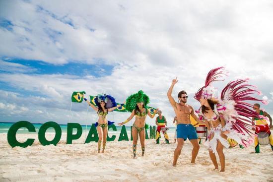 Sandos Playacar Brazilian beach party