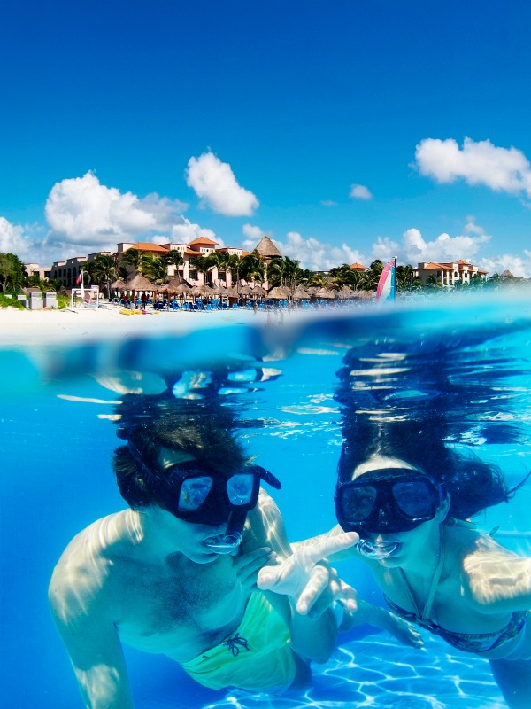 Sandos Playacar resort snorkeling water sports