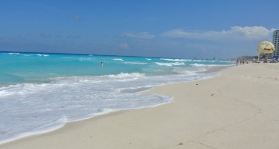 The Blue Beach of Sandos Cancun
