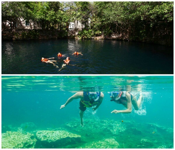 Cenote en un resort de la Riviera Maya aventuras ecológicas