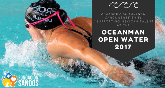 Apoyando el talento cancunense en el Oceanman Open water 2017