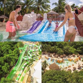 Paraiso en familia El Aqua Park es una de las atracciones principales del resort 